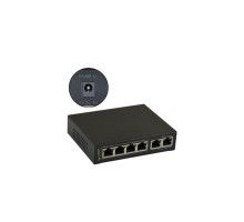 SG64WP 6 portový switch – 4x PoE 30W 1Gbps + 2x uplink 1Gbps, PoE celkem max. 60W…