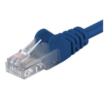 PremiumCord Patch kabel UTP RJ45-RJ45 level 5e 3m modrá