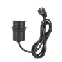 Solight vestavná zásuvka 1x 16A + USB-C 65W PD, 2m, černá Solight vestavná zásuvka 1x 16A + USB-C 65W PD, 2m, černá