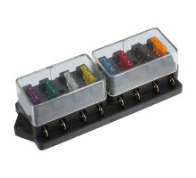 Distribuční blok - 8 pojistek /pojistkový držák/