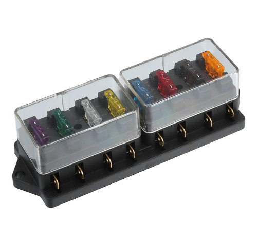 Distribuční blok - 8 pojistek /pojistkový držák/