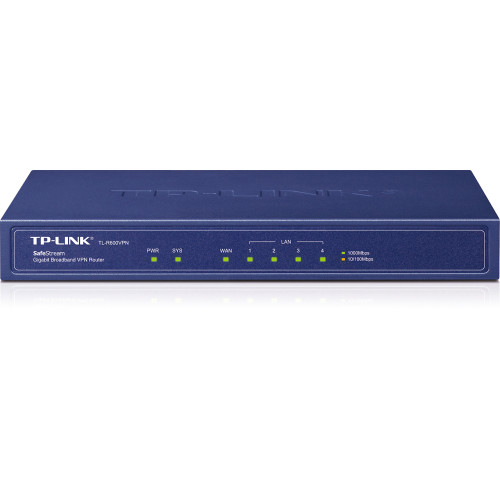 Router TP-Link TL-R600VPN SafeStream VPN 2x Gigabit Wan/ 2x Gigabit Lan/ 1x Gigabit LAN/DMZ Router TP-Link TL-R600VPN SafeStream VPN 2x Gigabit Wan/ 2x Gigabit Lan/ 1x Gigabit LAN/DMZ
