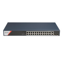 DS-3E1528HP-SI-24P2T2F 24×PoE | 2×GigabitRJ45 + 2×GigabitSFP | výkon370W | smart managed | dosah…