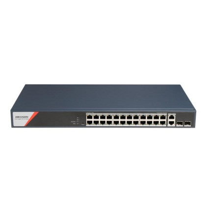 DS-3E1528HP-SI-24P2T2F 24×PoE | 2×GigabitRJ45 + 2×GigabitSFP | výkon370W | smart managed | dosah…