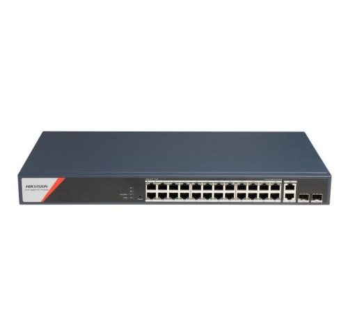 DS-3E1528HP-SI-24P2T2F 28 portový switch - 4x HiPoE 90W 1Gbps + 20x PoE 30W 1Gbps + 2x uplink RJ…