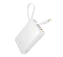 Powerbanka Baseus PicoGo 10000mAh, 45W, s kabelem USB-C bílá