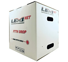 DROP LEXI FTTx 8 optická vlákna singlemode 9/125, G.657A1 BLACK LSZH-Metráž