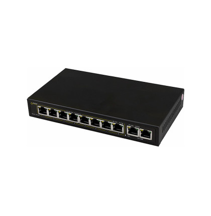 SG108 8x POE | 10x 1 Gb | výkon 90 W | bez managementu | dosah až 100 m