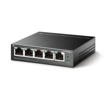 Switch TP-Link TL-SF1005LP 5x LAN, 4xPoE+, 41W, dosah 250m, kov