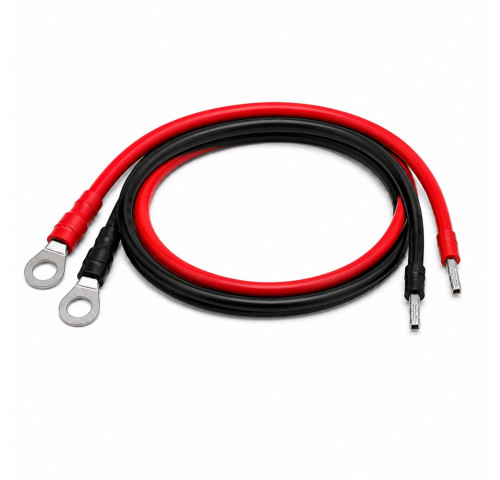 Bateriový nabíjecí, propojovací kabel 1 m, 4 mm2, M8 – dutinka, pár (RVV4-M8-1) Bateriový nabíjecí, propojovací kabel 1 m, 4 mm2, M8 – dutinka, pár (RVV4-M8-1)