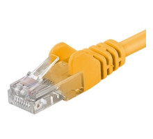 PremiumCord Patch kabel UTP RJ45-RJ45 level 5e 1,5m žlutý