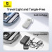 Powerbanka Baseus Free2Pull 20000mAh, 65W, s kabelem USB-C bílá