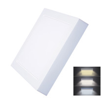 Solight LED mini panel CCT, přisazený, 18W, 1530lm, 3000K, 4000K, 6000K, čtvercový