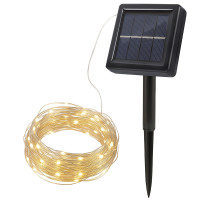 Solight LED solární řetěz, 200LED, 22m, teplá bílá Solight LED solární řetěz, 200LED, 22m, teplá bílá