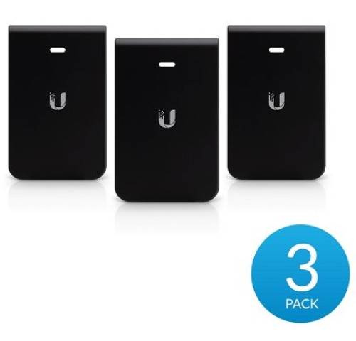 Ubiquiti kryt pro UAP In-Wall HD, černý motiv, 3 kusy