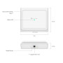 WiFi router TP-Link EAP650 D120-Outdoor venkovní AP, 1x GLAN, 2,4 a 5 GHz, AX3000, Omáda SDN