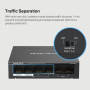 Switch TP-Link Mercusys MS106GP 2x GLAN, 4x GLAN s PoE+, 65W