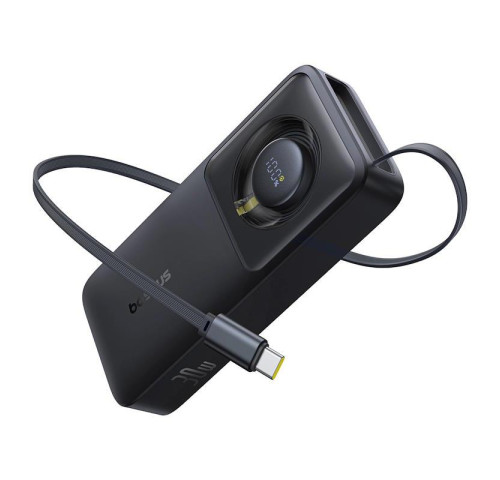 Powerbanka Baseus OS Free2Pull 10000mAh, 30W, s kabelem USB-C černá