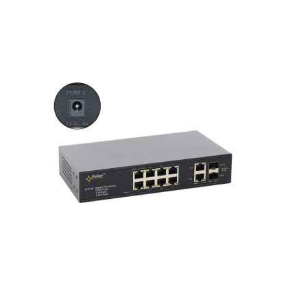 SFG108WP 12 portový switch – 8x PoE 30W 1Gbps + 2x uplink RJ-45 1Gbps + 2x uplink… SFG108WP 12 portový switch – 8x PoE 30W 1Gbps + 2x uplink RJ-45 1Gbps + 2x uplink…