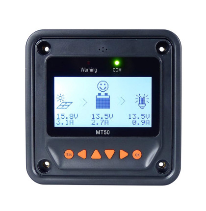 Epever MT-50 externí displej pro solární regulátor Tracer a XTRA Epever MT-50 externí displej pro solární regulátor Tracer a XTRA