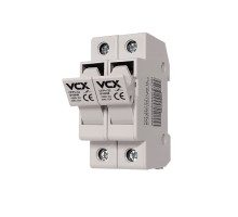 Pojistkový odpojovač VCX CFPV-32, 2P, 32A, 1kV, na DIN lištu Pojistkový odpojovač VCX CFPV-32, 2P, 32A, 1kV, na DIN lištu