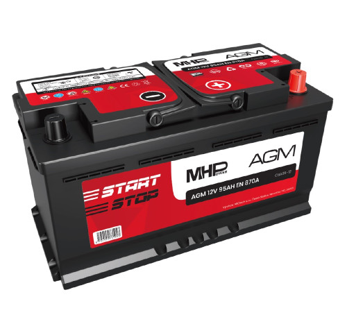 MHPower CBA95-12 autobaterie AGM 12V 95Ah 870A Start-Stop