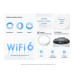 WiFi router TP-Link Deco X50-PoE(2-pack) WiFi 6, 1x 2,5GLAN, 1x GLan s PoE, 2,4/ 5GHz AX3000