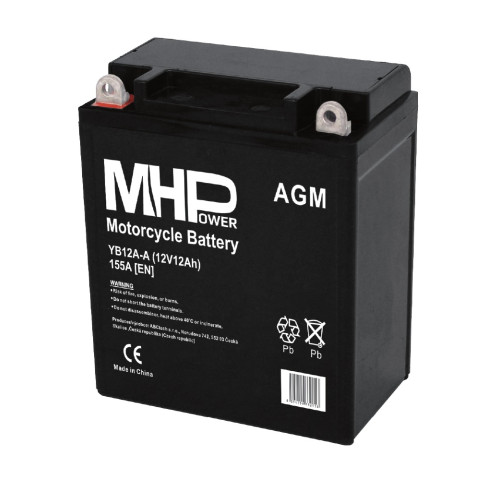 Motobaterie MHPower YB12A-A AGM 12V, 12Ah, 155A