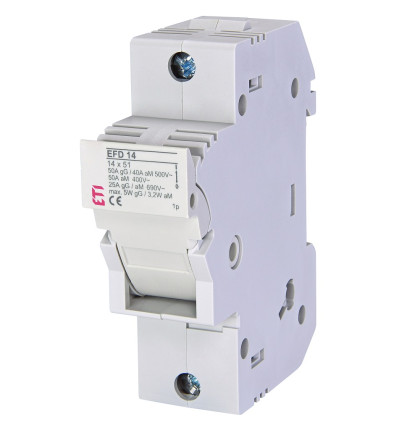 ETI pojistný odpínač EFD 14 1p se 2ks pojistek 32A k baterii