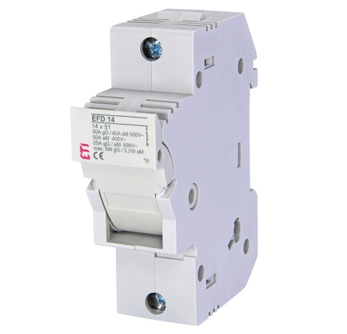 ETI pojistný odpínač EFD 14 1p se 2ks pojistek 32A k baterii