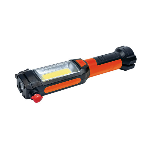 Solight LED multifunkční světlo, 180+70lm, 3W COB + 1W LED, klip, magnet, flexibilní, 3x AAA