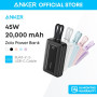 Powerbanka Anker Zolo 20000mAh, 45W s kabelem 2xUSB-C černá Powerbanka Anker Zolo 20000mAh, 45W s kabelem 2xUSB-C černá