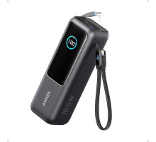 Powerbanka Anker 25000mAh, 165W s kabelem USB-C šedá