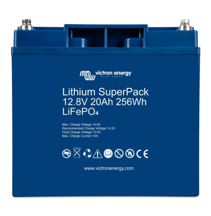 Victron Energy LiFePO4 baterie 12,8V/20Ah Lithium SuperPack Victron Energy LiFePO4 baterie 12,8V/20Ah Lithium SuperPack