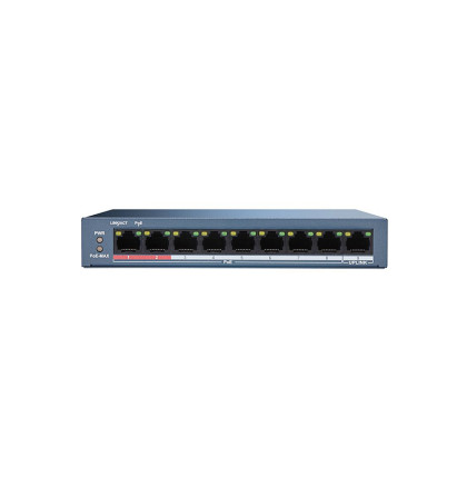 DS-3E0109P-E/M(B) 8x POE | 9x 100 Mb | snížený výkon 60 W | bez managementu | dosah až 250 m…