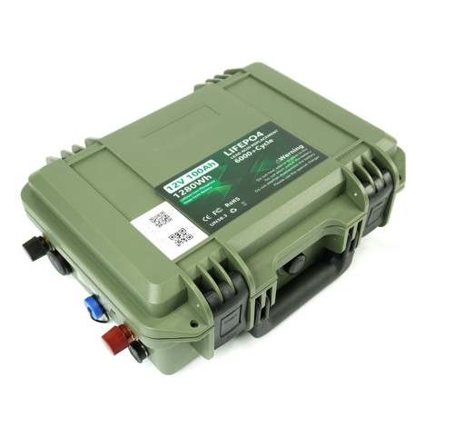 MHPower L100-12-OUT LiFePO4 baterie 12V 100Ah, outdoor, Bluetooth