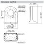 PFB204W-B černá univerzální konzole na stěnu pro dome, průměr 122 mm PFB204W-B černá univerzální konzole na stěnu pro dome, průměr 122 mm