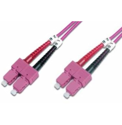 LEXI-Net Patch kabel 50/125, SC-SC OM4, 3m duplex