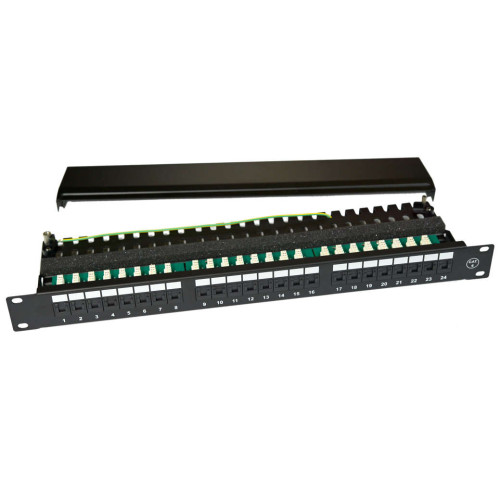 Patch panel osazený 19