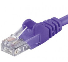 PremiumCord Patch kabel UTP RJ45-RJ45 CAT6 3m fialová