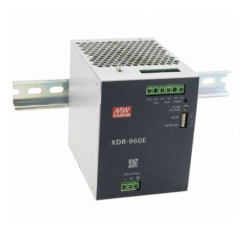 MEAN WELL XDR-960E-48 Průmyslový napájecí zdroj na DIN lištu 960W 48V