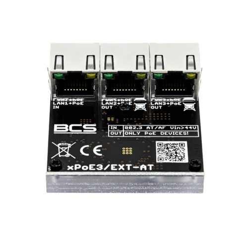 BCS-xPoE3/EXT-AT Vnitřní extender a rozbočovač sítě LAN a PoE, vhodný pro prodloužení LAN a… BCS-xPoE3/EXT-AT Vnitřní extender a rozbočovač sítě LAN a PoE, vhodný pro prodloužení LAN a…