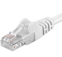 PremiumCord Patch kabel UTP RJ45-RJ45 level 5e 5m bílá