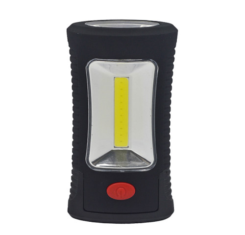 Solight LED svítilna pracovní, 120+40lm, 3W COB + 3 SMD LED, hák + magnet, 3 x AAA