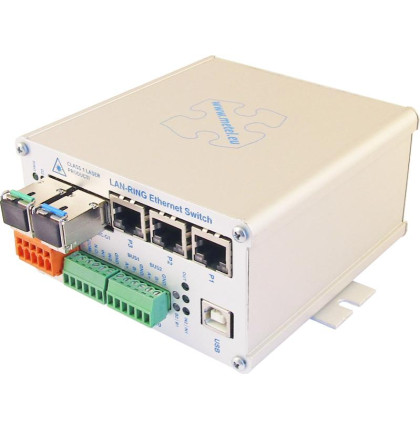 1-988-220 2G-2S.0.3.F-BOX-PoE, Průmyslový switch pro kruhovou topologii s 2x SFP…