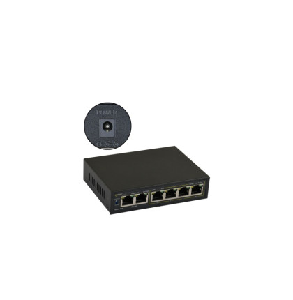 S64WP 6portový switch – 4x PoE 10/100Mbps + 2x uplink RJ45 10/100Mbps, PoE… S64WP 6portový switch – 4x PoE 10/100Mbps + 2x uplink RJ45 10/100Mbps, PoE…