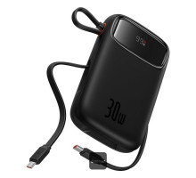 Powerbanka Baseus Qpow2 20000mAh, 30W, s kabelem USB-C černá
