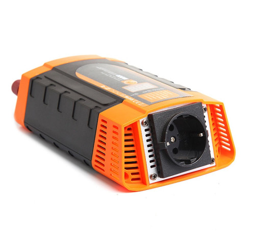 Měnič napětí Carspa PID400-12 12V/230V+USB 400W, modifikovaná sinus, digitální display, vhodný do auta (náhr. za PI400)