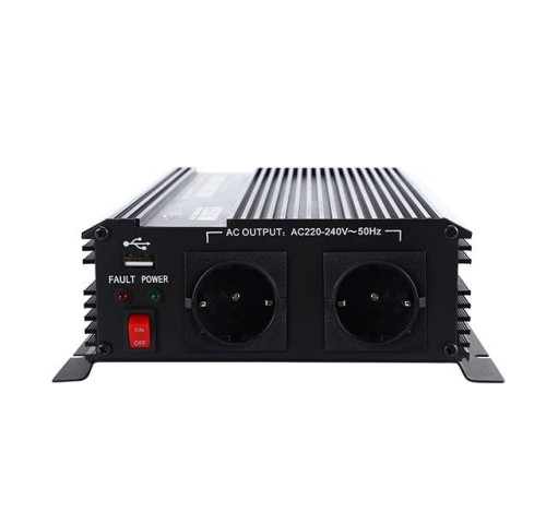 Měnič napětí Carspa CAR1.6KUR-12 - POUŽITÉ, 12V/230V+USB 1600W modifikovaná sinus