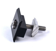 Držák středový 35-40mm ČERNÝ pro solární panely na lištu, hliníkový